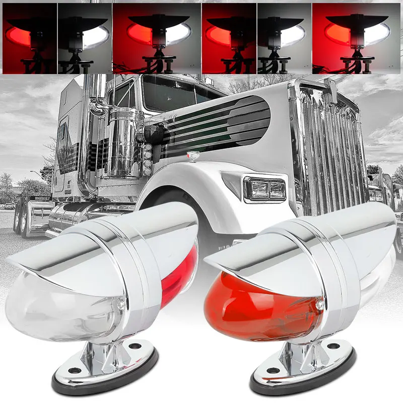 Двусторонний светодиодный фонарь для грузовика 2-дюймовый мини-крыло прицеп