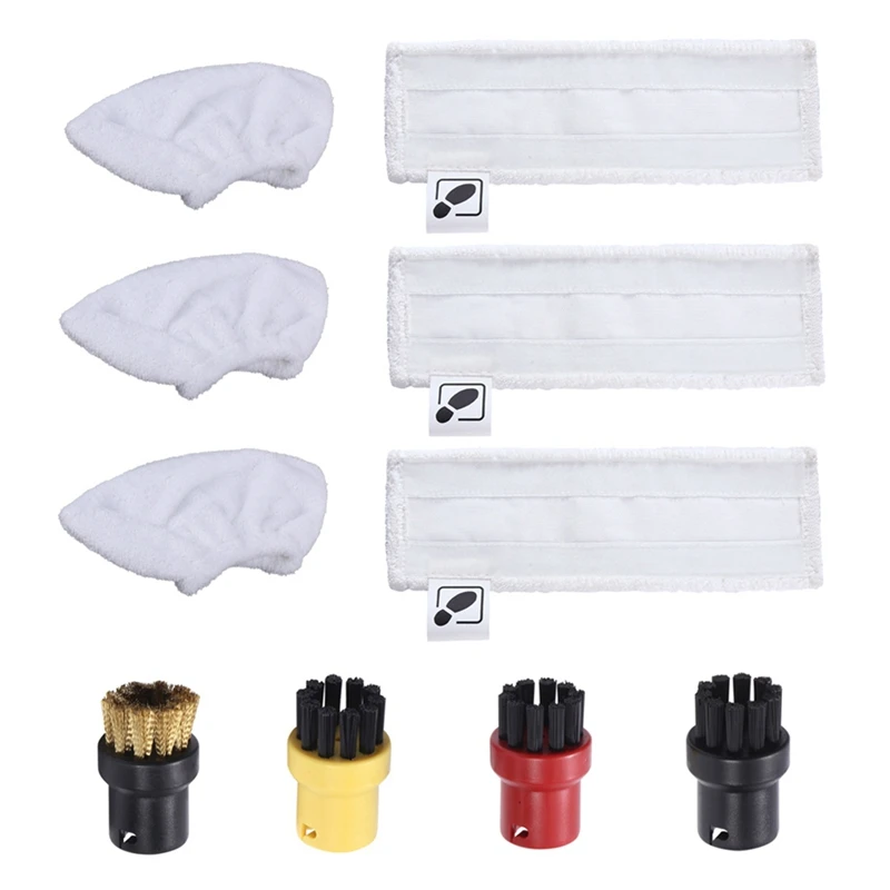 

6X Steam Mop Cloth Rag For Karcher Easyfix SC2 SC3 SC4 SC5 Steam Cleaner Microfibre Floor Clothes Pads Copper Brushes