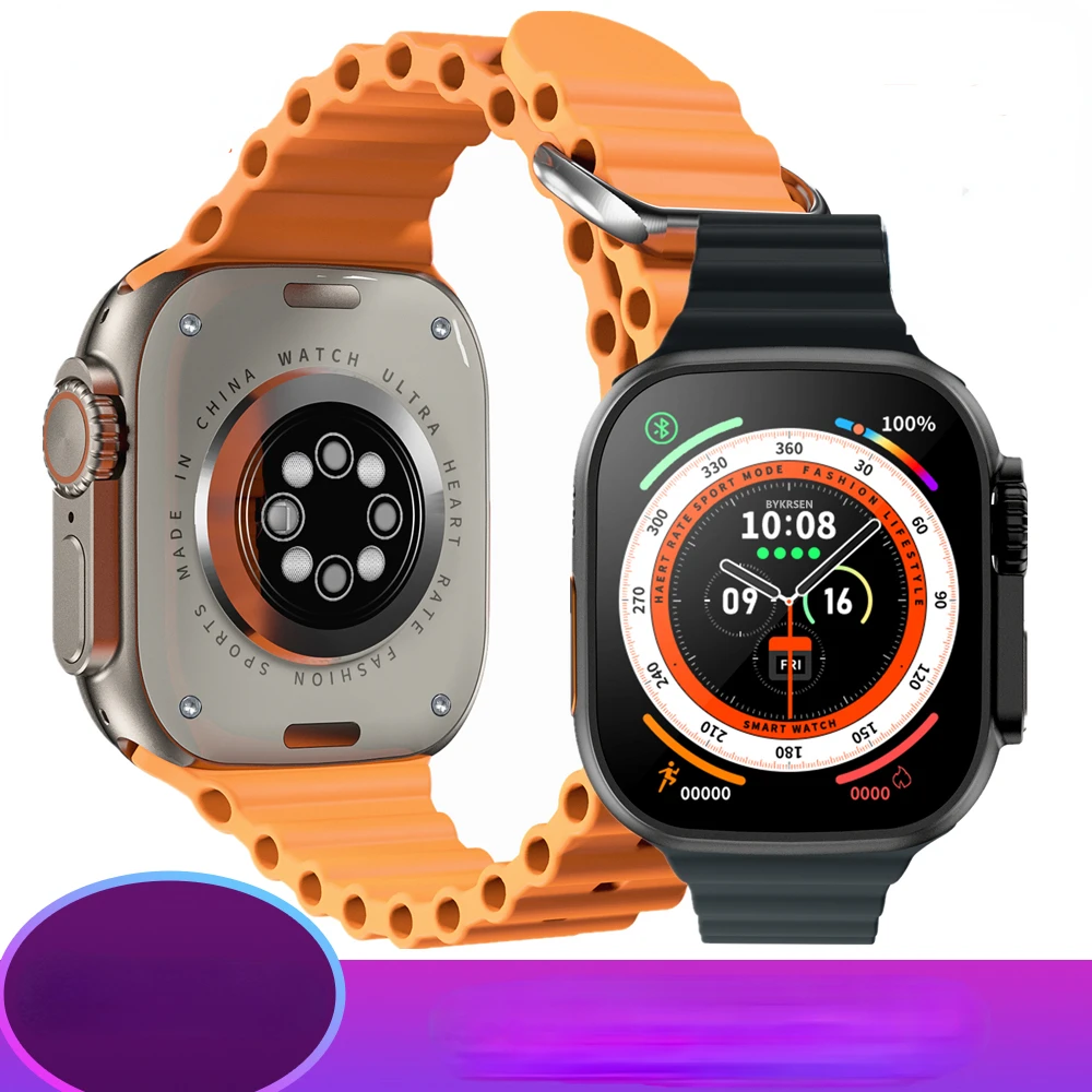 

2023 Ultra Max Men s Series 8 displays 49mm 2 08 Bloooth call NFC ECG IP68 waterproof sports smart watch New Flash sale Best