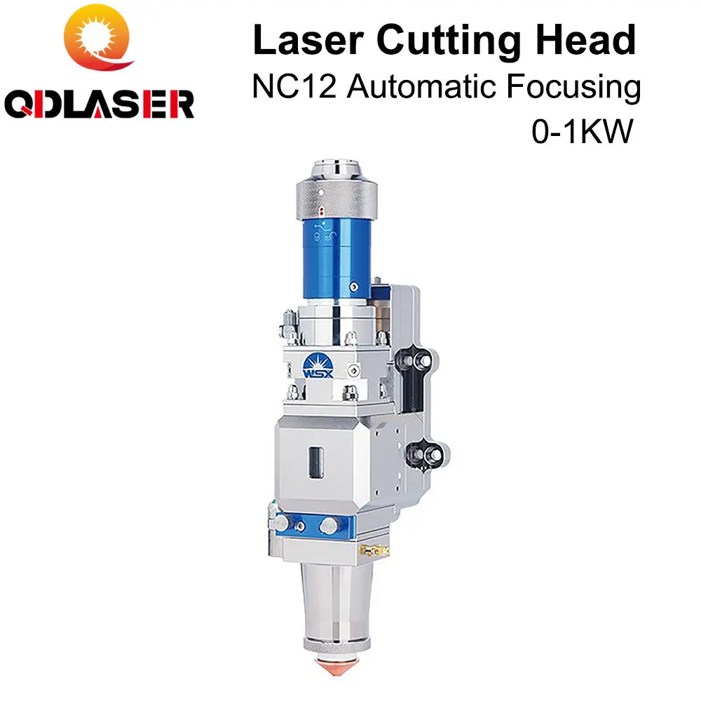 

QDLASER WSX 0-1 кВт волоконная Лазерная режущая головка NC12 автоматическая фокусировка 1000 Вт для резки металла