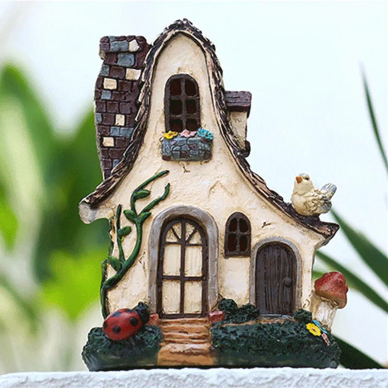 Садовый двор сказочный коттедж украшения для улицы подарок на день рождения