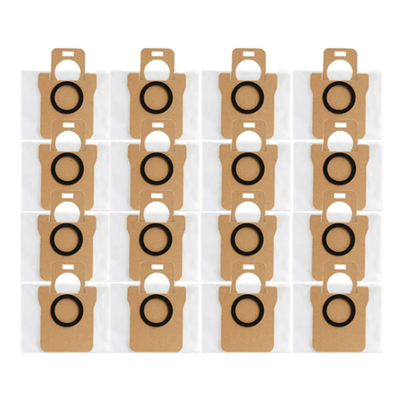 Мешок для пыли 16 шт. робота-пылесоса Xiaomi X10+ Mijia Omni 1S B101CN / Dreame Bot S10 S20 Pro X10 L10 L10S Ultra Vacuum