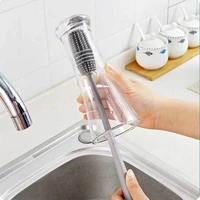 long handle glass cleaner silicone cup brush cup scrubber kitchen cleaning tool drink wineglass bottle glass cup cleaning brush