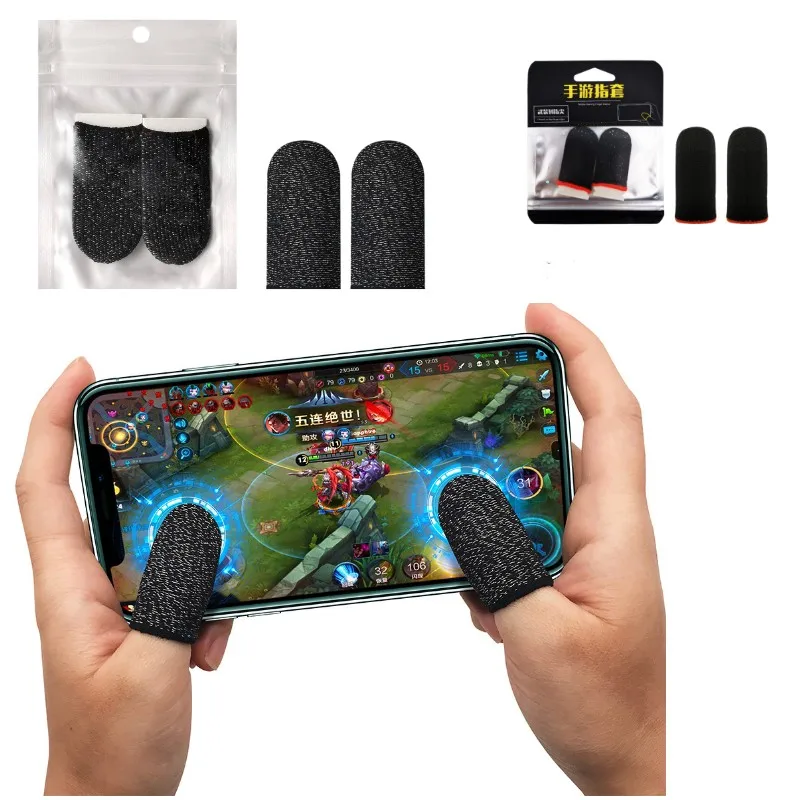 Gaming Finger Sleeve Cover Sensitive Touch Screen Fingertips For PUBG PS5 PS4 Game Press Gloves Sweat Proof Breathable Accessory