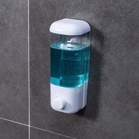 500ml liquid soap dispensers bathroom wall mount shower shampoo bottle lotion container holder non perforated hotel toliet