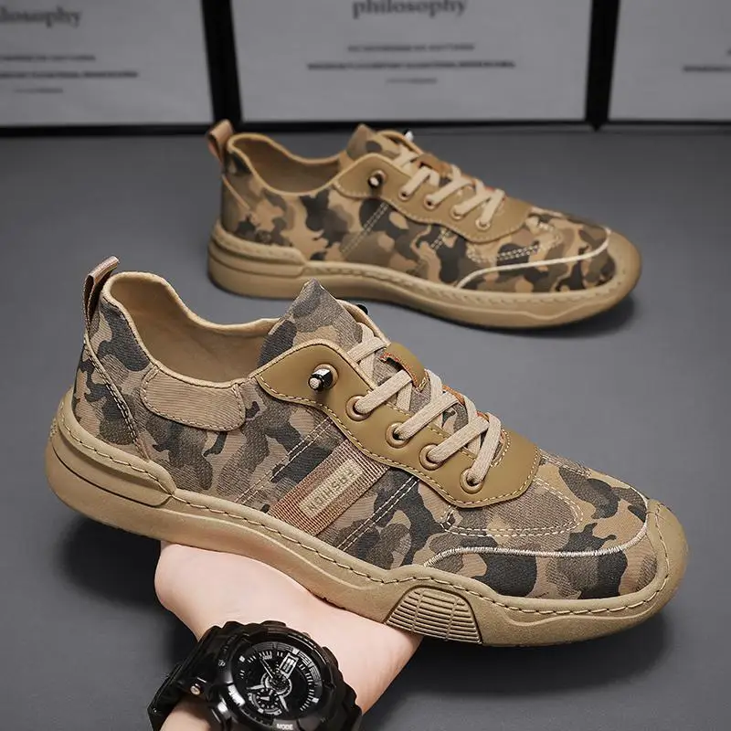 

Молодежные летние дышащие парусиновые туфли для мужчин, новинка 2023, Спортивные Повседневные универсальные туфли для скейтборда, Молодежны...