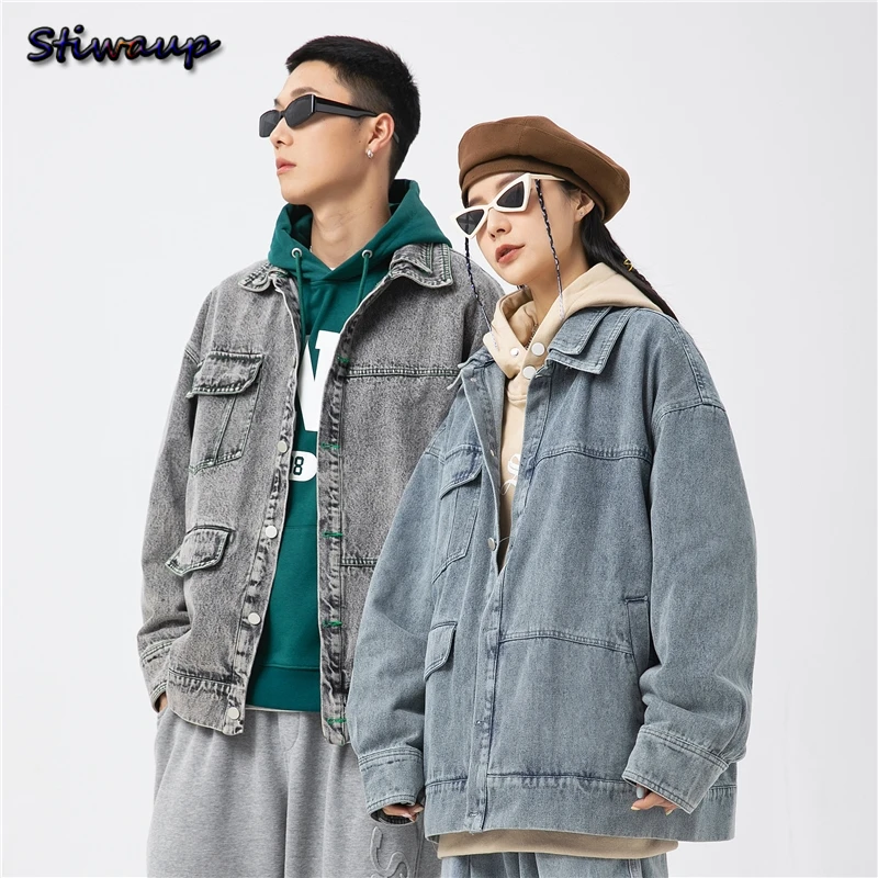 S Grey Loose Casual Jacket Female Oversize For Men Style Lux