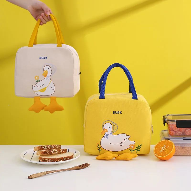 

Kid Child Lunch Bag Cartoon Student Bento Thermos Bag Picnic Lunch Box Storage Bag Milk Bottle Insulated Bag for Food Delivery
