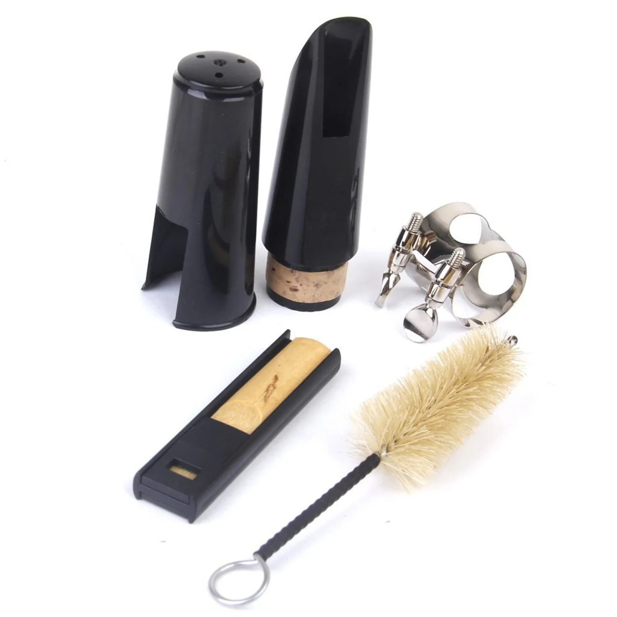 

Clarinet with Ligature Cleaning Brush Cap Woodwind Instrument Parts Replacement for Clarinet Saxophone ( Black ) Reeds Kit