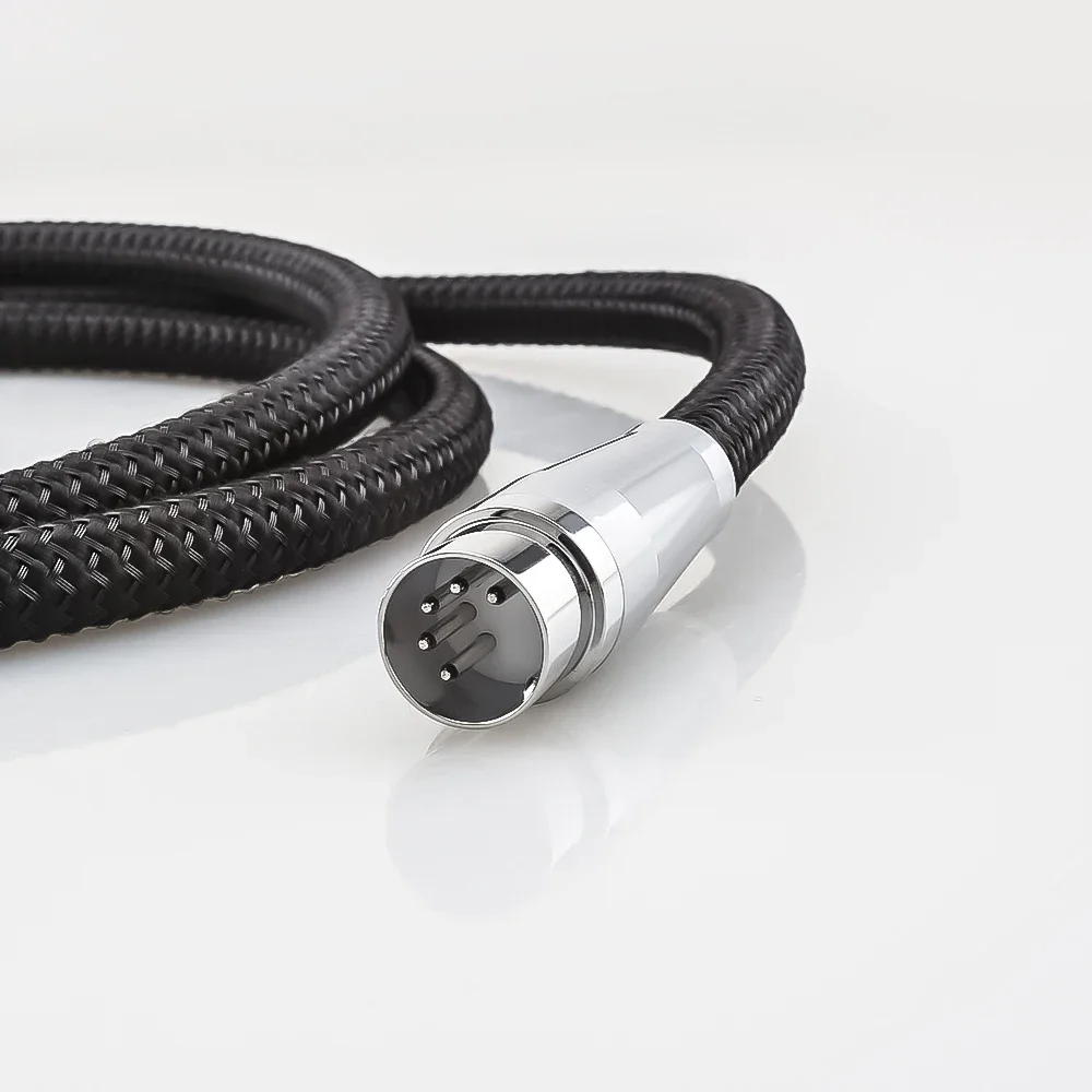 HI-End Чистое твердое серебро 5-контактный соединитель Hi-Fi от DIN до для Naim Quad