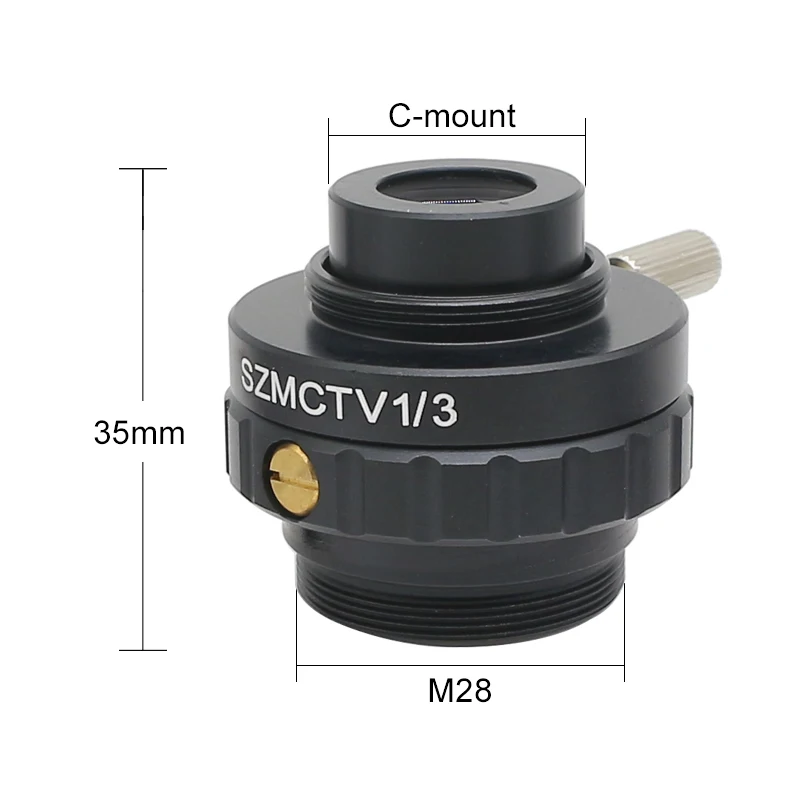 0.3X 0.5X Adapter przekaźnika obiektywu z mocowaniem typu C Obiektyw redukcyjny do mikroskopu stereoskopowego trójokularowego 1/2 1/3 CTV Złącze