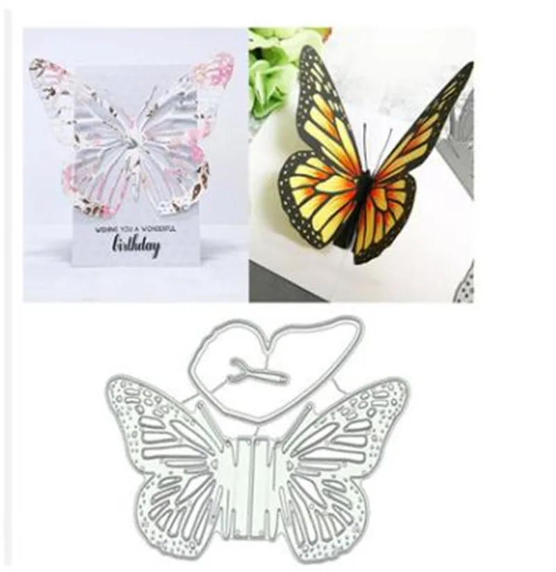 

Hollowed Butterfly Metal Cut Dies Stencils for Scrapbooking Stamp/Photo Album Decorative Embossing DIY Paper Cards