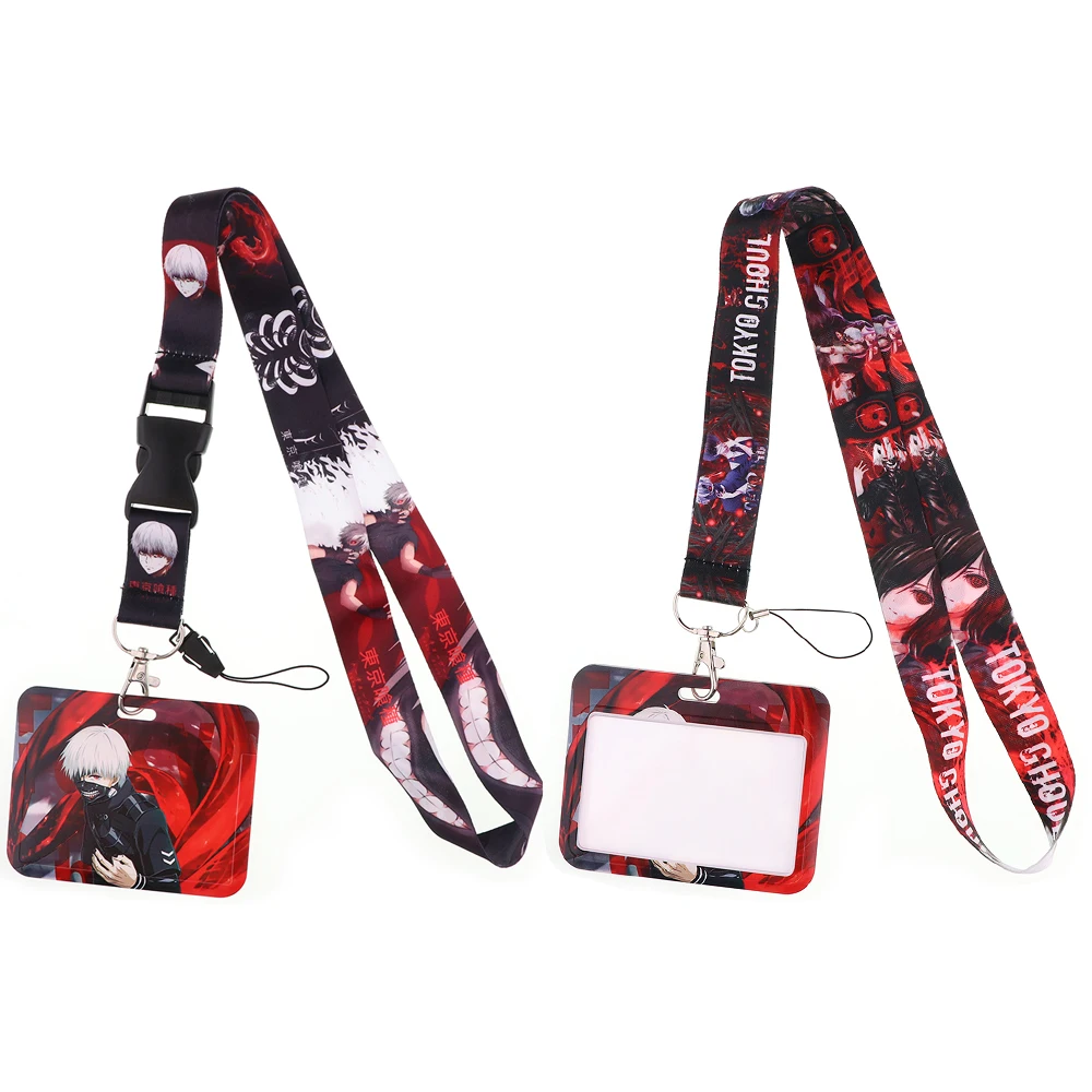 

CB1361 Tokyo Ghoul Japan Anime Neck Strap Lanyard Cell Phone Strap ID Badge Holder Rope Key Chain Pendant Key Rings Accessories