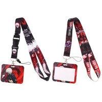 cb1361 tokyo ghoul japan anime neck strap lanyard cell phone strap id badge holder rope key chain pendant key rings accessories
