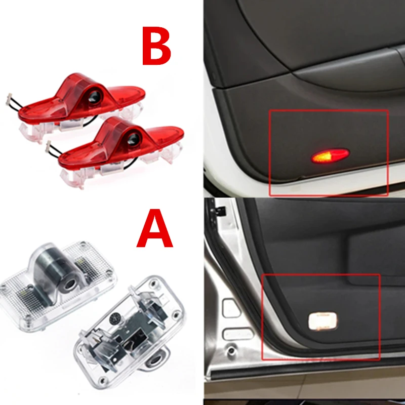 Светодиодные лампы для двери автомобиля 2 шт. проектор приветственных ламп