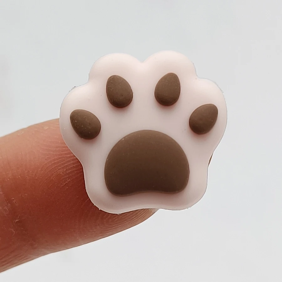 Dropshipping 1Pcs Colorful Cat Claw PVC Shoe Charm Accessories Diy Shoe Buckle Decor Fit Pins Croc Charms JIBZ Kid Party Gift