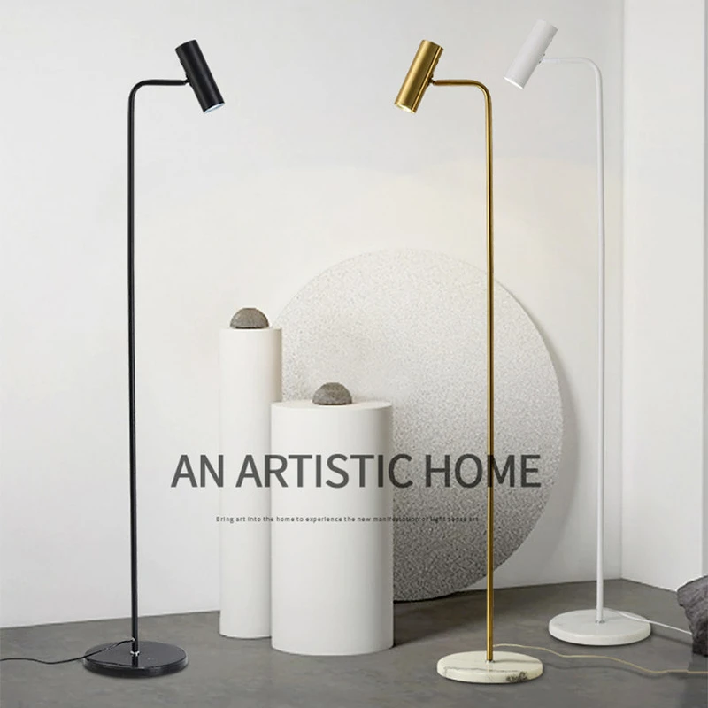 

Scandinavian Minimalist Floor Lamp Living Room Sofa Standing Lamps Bedroom Bedside Spotlight Table Lights Home Decoration