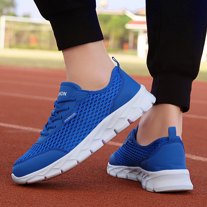 New 2023 Summer Men Shoes Brand Sneakers Men Comfortable Casual Shoes Mesh Breathable Sneakers for Men Footwear Plus Size 39-47