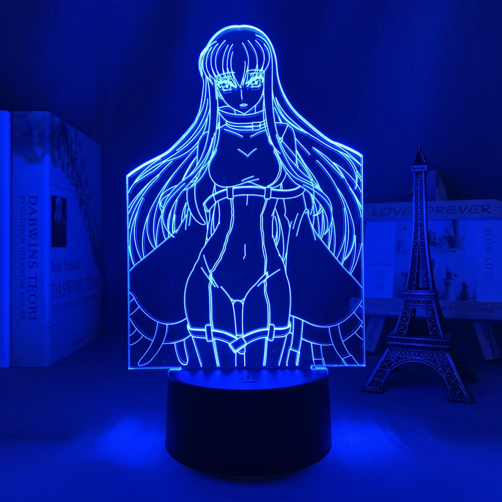 Anime Led Lamp Code Geass CC Figure for Bedroom Decor Kids Brithday Gift Manga Room Desk Night Light |