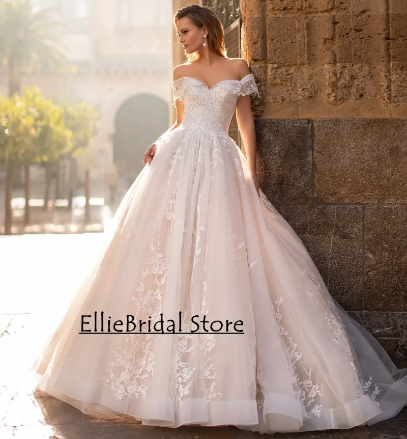 Vestidos De Novias 2024 свадебные платья принцессы для женщин с короткими рукавами