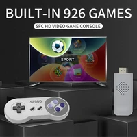 tolex sf900 hd retro video game console 2 4g wireless controllers gamepads 926english sfc games in one hd game stick kids gifts
