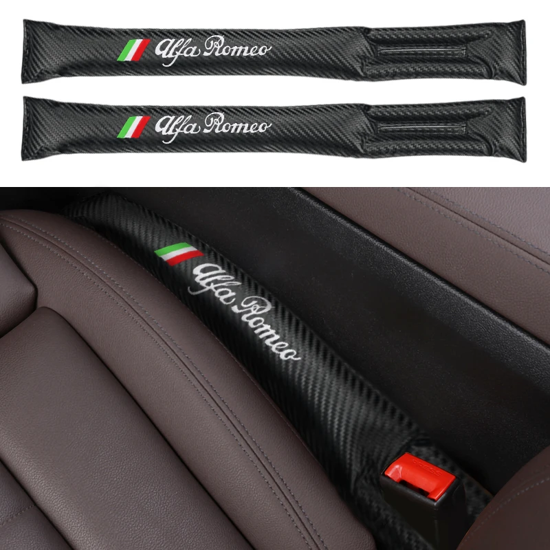 

Car Seat Gap Filler Padding Seat plug Leakproof Pads for Alfa Romeo Giulia Giulietta 159 156 Mito 147 Stelvio 4C Car Accessories