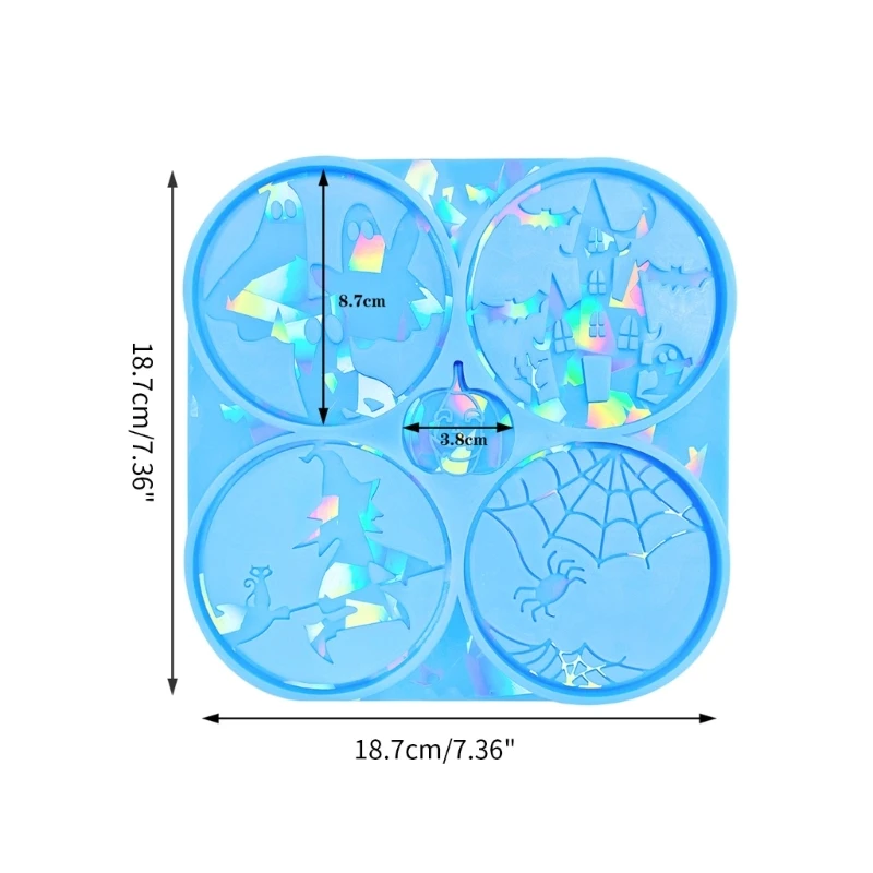Формы для голографических подставок 4-в-1 форма из силиконовой смолы с рисунком