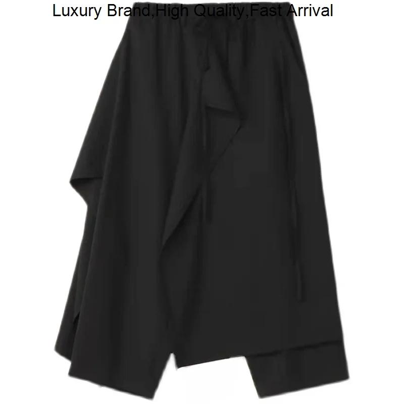Yamamoto Yohji 23SS Japan Retro Fashion Loose Drawstring Casual Men's Fashionable Trouser Skirt