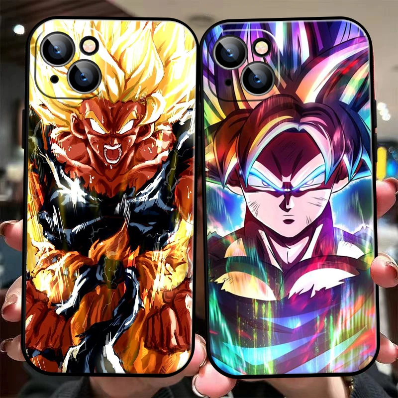 

Dragon Ball Goku For Apple iPhone 13 12 11 Pro Max Mini X XR XS Max SE 6 6S 7 8 Plus Phone Case Soft TPU Black Carcasa Back