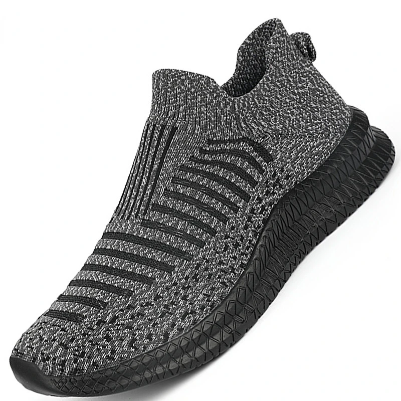 

Fashion Trend Casual Shoes Men Knitted Mesh Outdoor Sneakers Men Slip-on Sock Shoes Breathable Sport Shoes Men Zapatillas Hombre