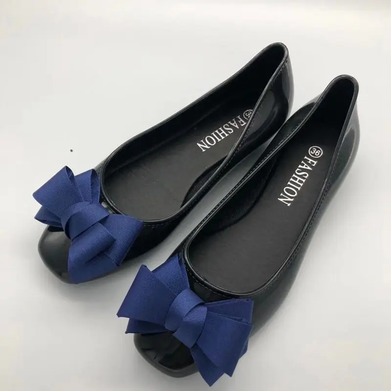 

Sweet Bowknot Flower Loafers Womens Shoes Slip on Moccasins Square Toe Flat Korean Joker Ballerina Shallow Jelly Shoes Woman2021