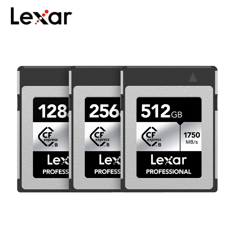 

Lexar Professional CFexpress Type B Memory Card 128GB 256GB 512GB up to 1750MB/s read RAW 8K Video CF express for Camera