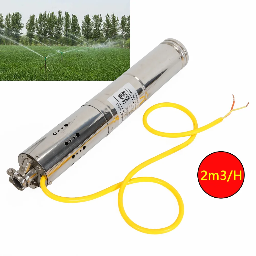 Submersible Deep Well Pump Solar Water Pump DC 12V/18V Stainless Screw Pump 66ft