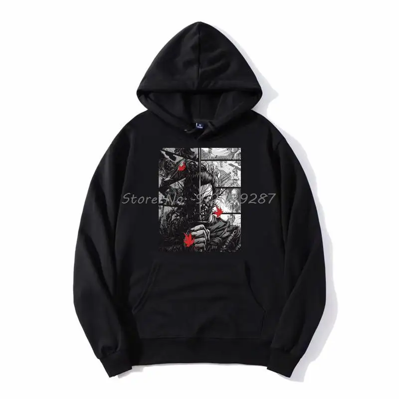 

Ghost Of Tsushima Action Adventure Games Hoodie Men Fleece Hooded Sweatshirt Casual Hoody Streetwear