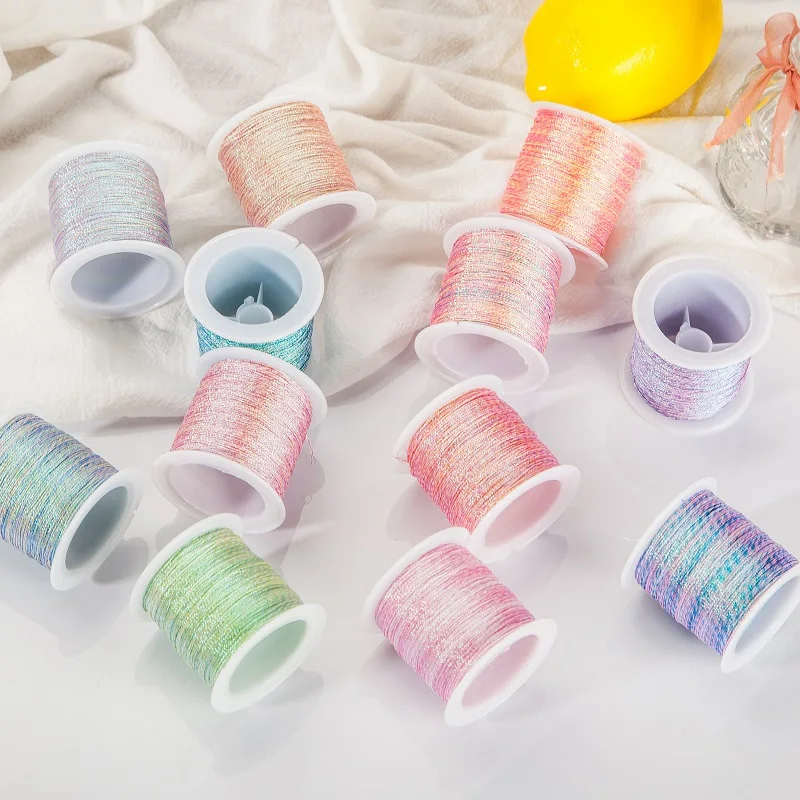 

Радужный шнур 0,25-0,45-0,65 мм, эластичная нить, тянущаяся веревка для браслета, нейлоновый шнур для отделки, шнур для рукоделия из ткани для узла,...