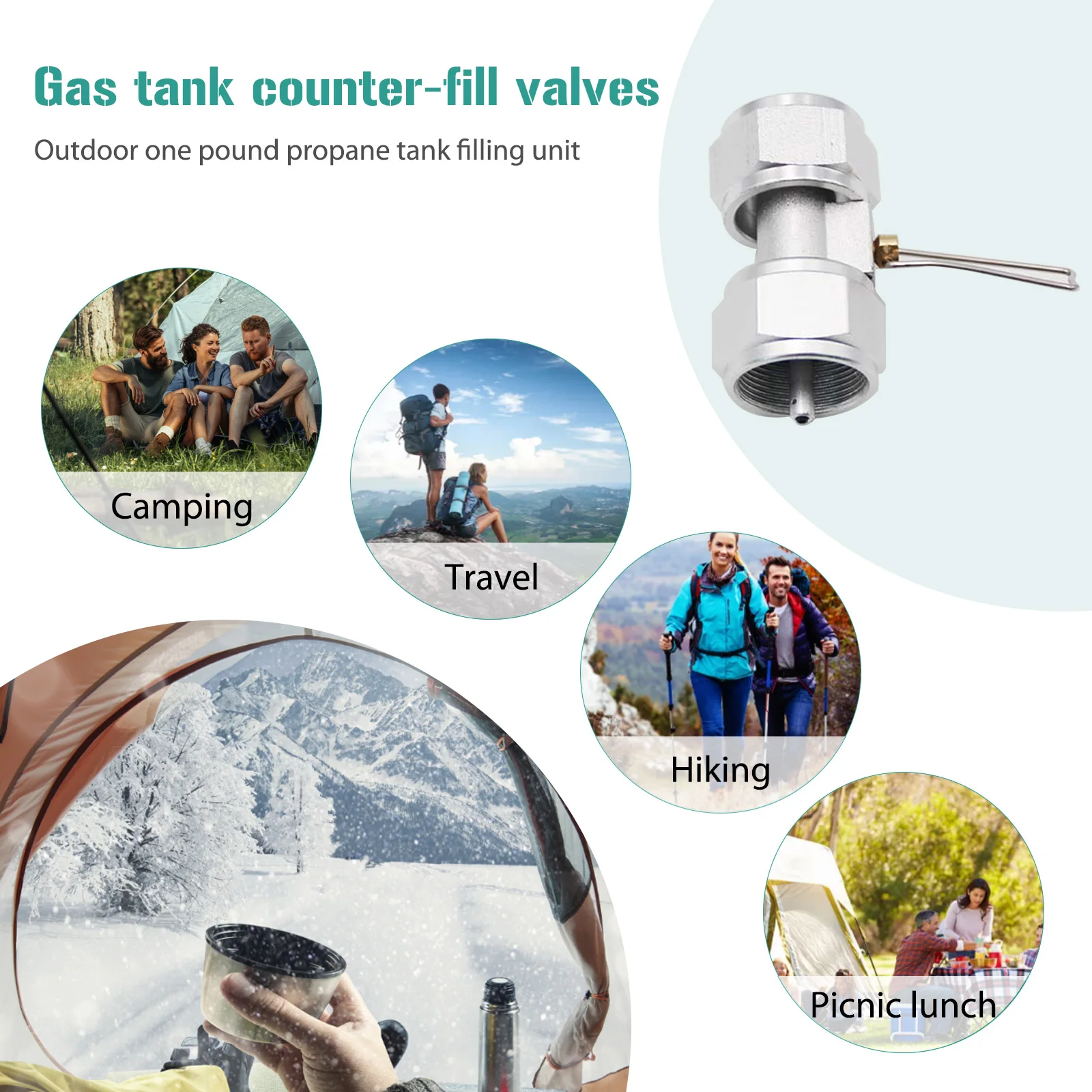 

Заправочный клапан для бензобака, преобразующие клапаны, пропановый резервуар, соединительный баллон для пропана, Воздушный баллон с проти...