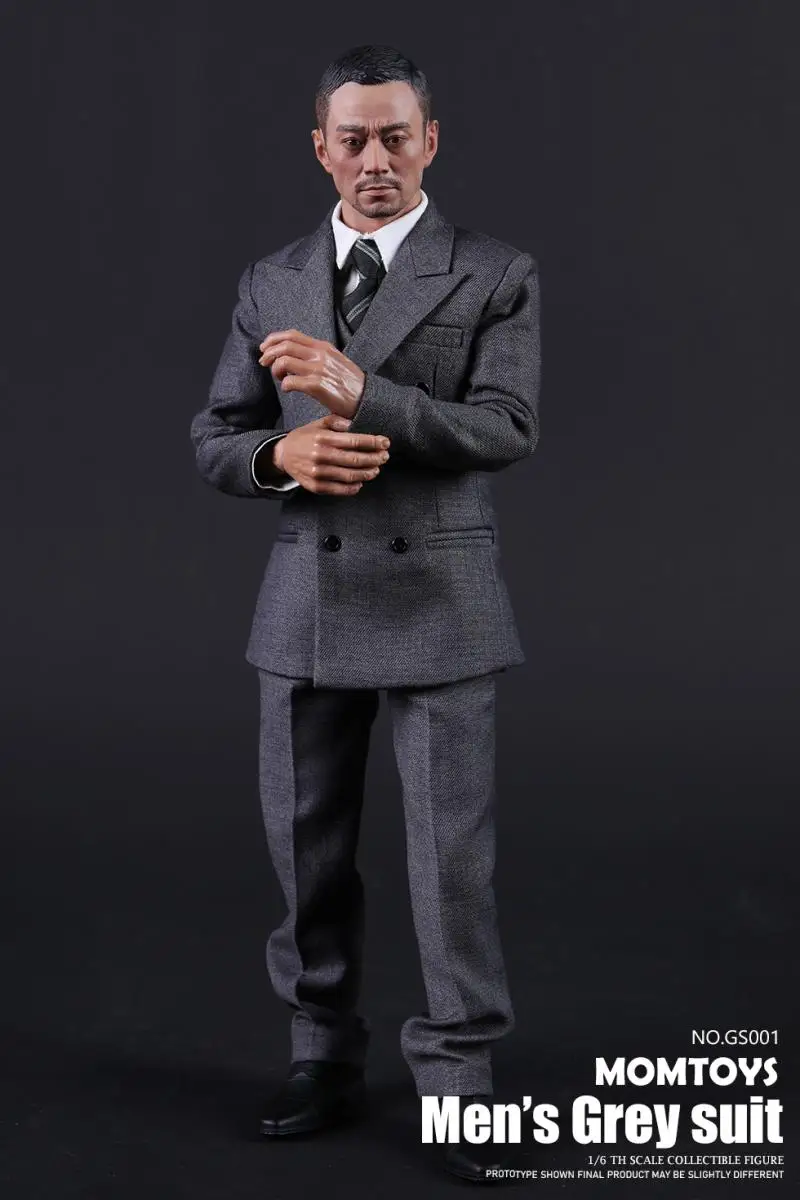 

1/6 MOMTOYS GS001 Men's Gray Suit Without Head Carving Body In Stock