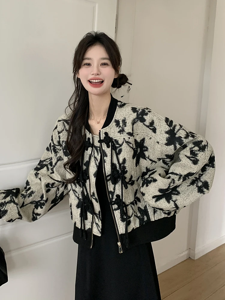 Новая китайская бейсбольная форма с пряжкой и кисточками в национальном стиле