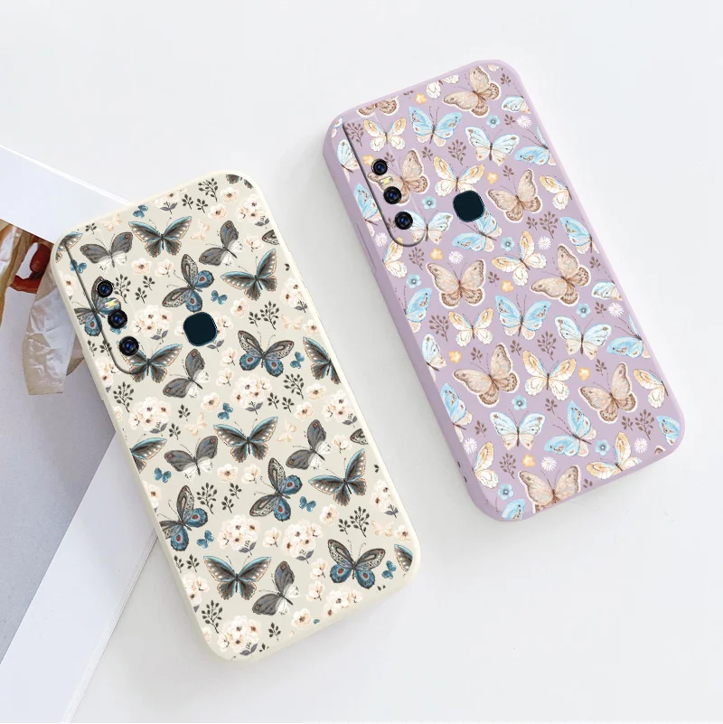 

Colorful Phone Case For VIVO Y20i Y20 Y20S Y12S Y30 Y33S Y12 Y15 Y17 Y19 Y21 Y21S S1 Pro Y91 Y91i Y93 Y95 Silicone Cover