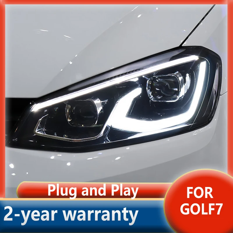 

Head lamp For VW Golf 7 headlight Golf7 MK7 LED 2013-2017 Headlights DRL Dynamic Turn Signal Lamp Accessories