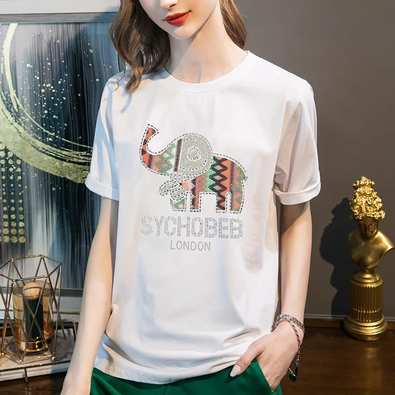 

Short-sleeved t-shirt women’s summer 2022 new women’s dress cotton half-sleeved loose top