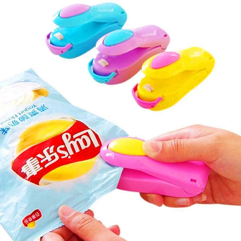 

Portable Mini Heat Sealing Machine Packaging Household Tools Hand Held Sealer Food Seal Heat Sealing Packing Plastic Bag Sealer