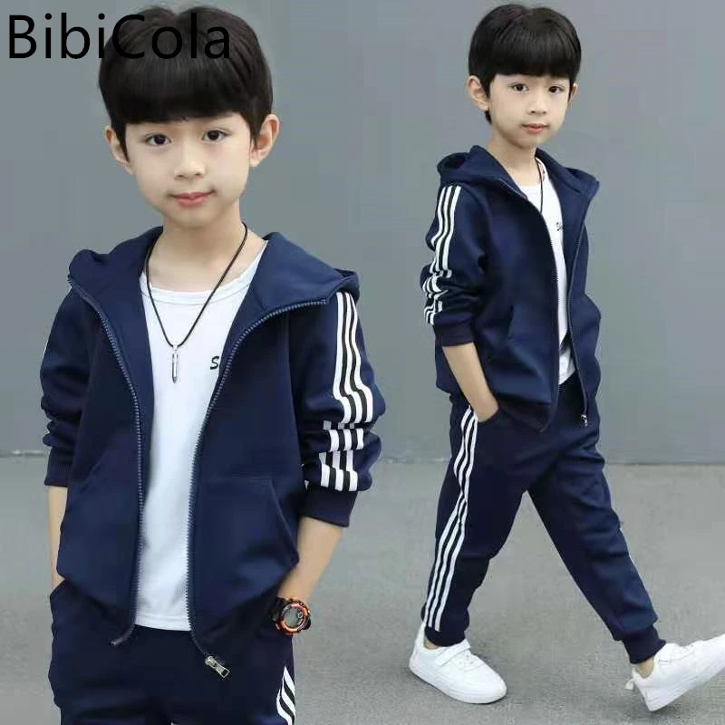 

Boys spring suits Korean version of the Western style sports spring and autumn boys in the big children net red handsome trend