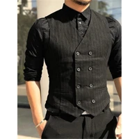 mens suit vest striped double breasted business sleeveless jacket casual slim social versatile %d8%b3%d8%aa%d8%b1%d8%a7%d8%aa %d8%a8%d8%af%d9%88%d9%86 %d8%a3%d9%83%d9%85%d8%a7%d9%85