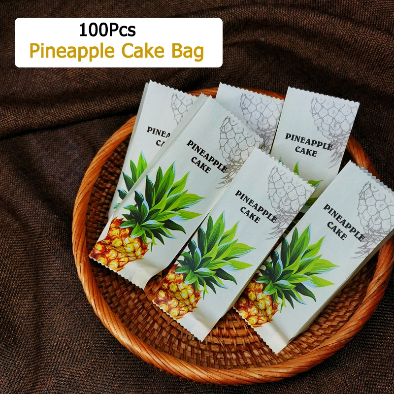 

100 шт., бумажные пакеты для еды