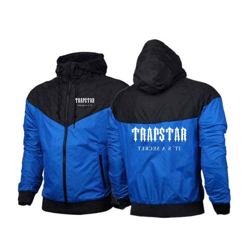 

Мужская приталенная куртка-бомбер на молнии, однотонная приталенная куртка с капюшоном и принтом в виде трапеции, Размеры S- 3XL, весна 2022