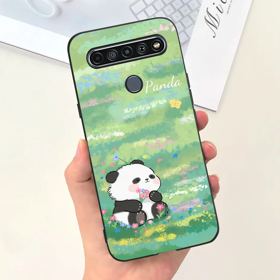 Противоударный силиконовый чехол с рисунком для LG K61 2020 дюйма