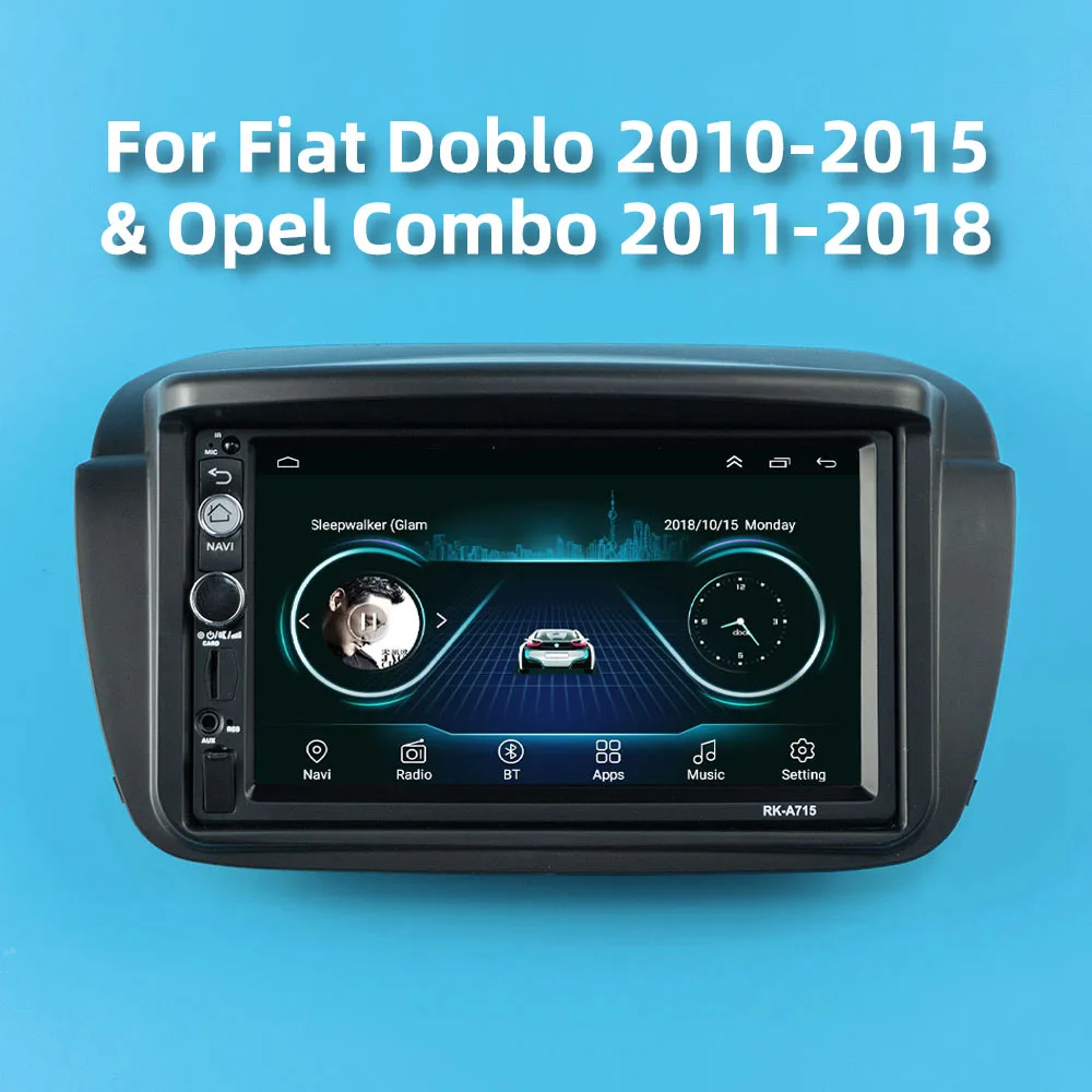 

2 Din Android стерео для Fiat Doblo 2010-2015 Opel Combo 2011-2018 7 ''Автомагнитола мультимедийный плеер GPS BT WIFI FM Aotoradio