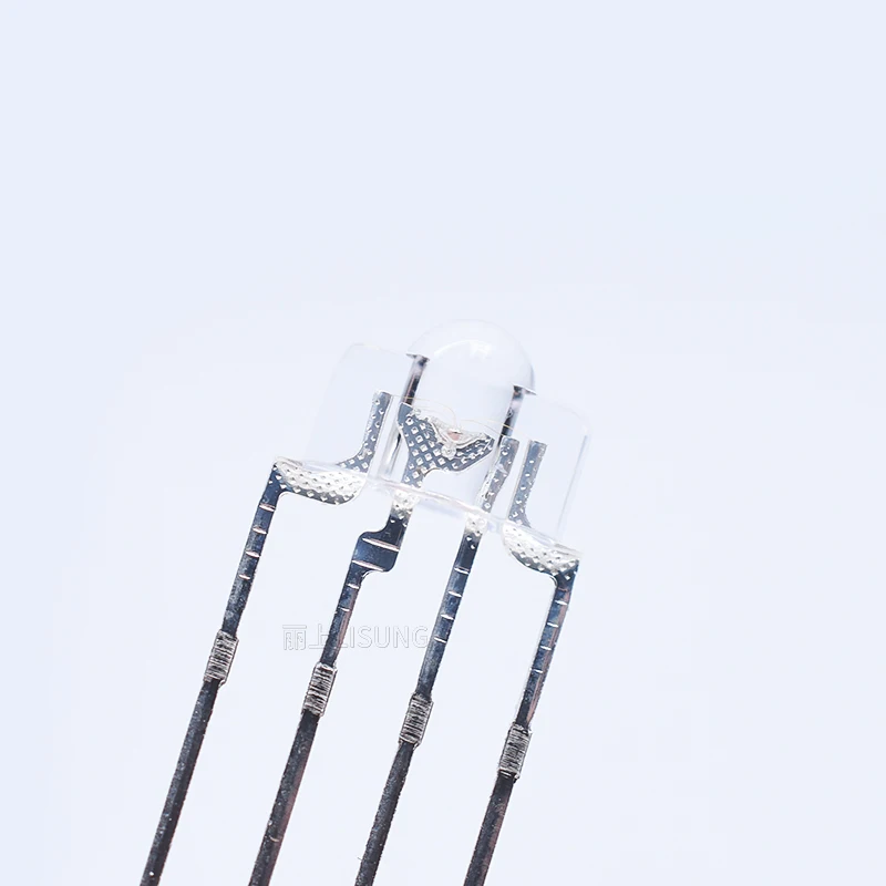 1000 шт./пакет 3 мм RGB СВЕТОДИОДНЫЕ излучающие диоды 4 контакта полноцветные красные