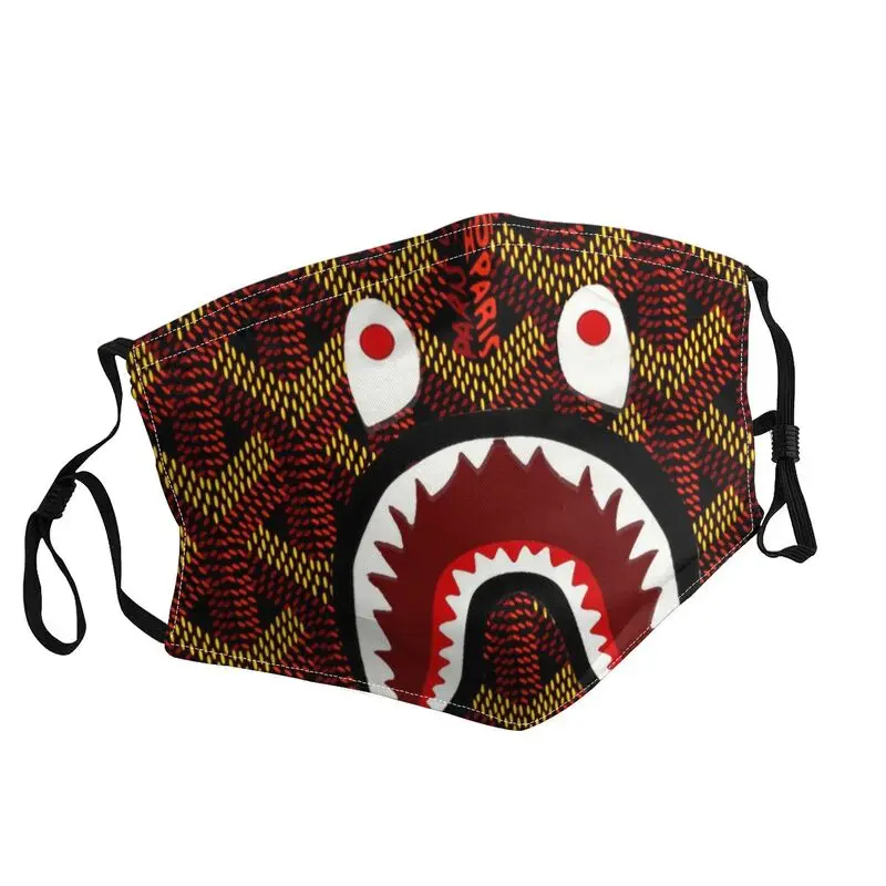 

Geometry Camouflage Pattern Non-Disposable Unisex Mouth Face Mask Bape Shark Teeth Anti Dust Protection Cover Respirator Muffle
